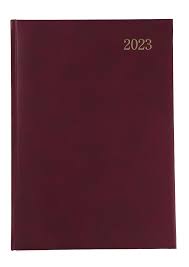 A4 Padded Diary 2023 (Burgundy)