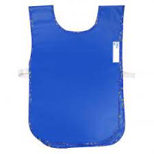 Primary School Apron - Double Sided Plain Blue