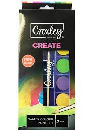 Croxley Create Bright Colours , 24 Watercolour Paint