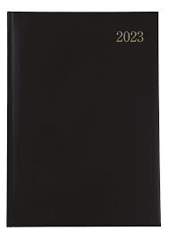 A4 Padded Diary 2023 (Black)