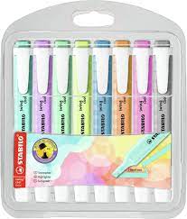 Stabilo Highlighters pastel pack of 8