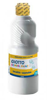 Giotto White Paint 500ml (In Bottle)