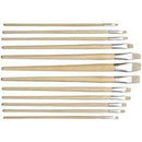 Artboard Hog Hair Paint Brush No 5 Flat and Round (Set of 2 Brushes)