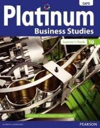 Grade 10 Platinum Business Studies Learner book caps