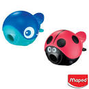 Maped Sharpener 1 Hole Ladybird & Whale