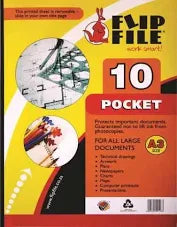 Kangaroo A3 10 Pocket Flip File