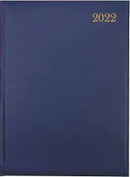 A4 Padded Diary 2023 Navy Blue